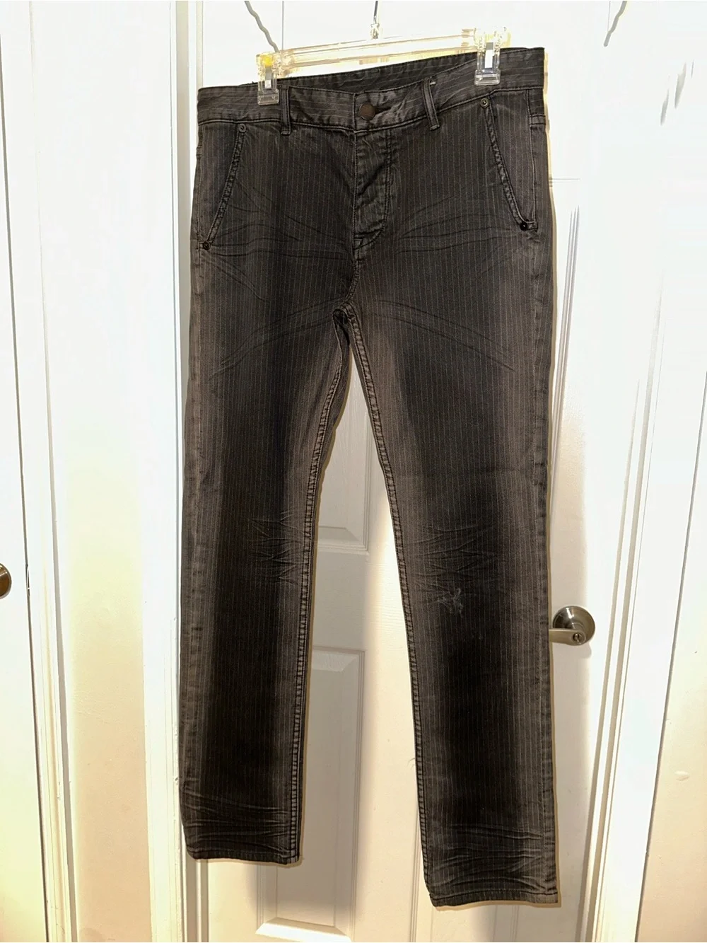 Armani Exchange Black Pinstripe jeans